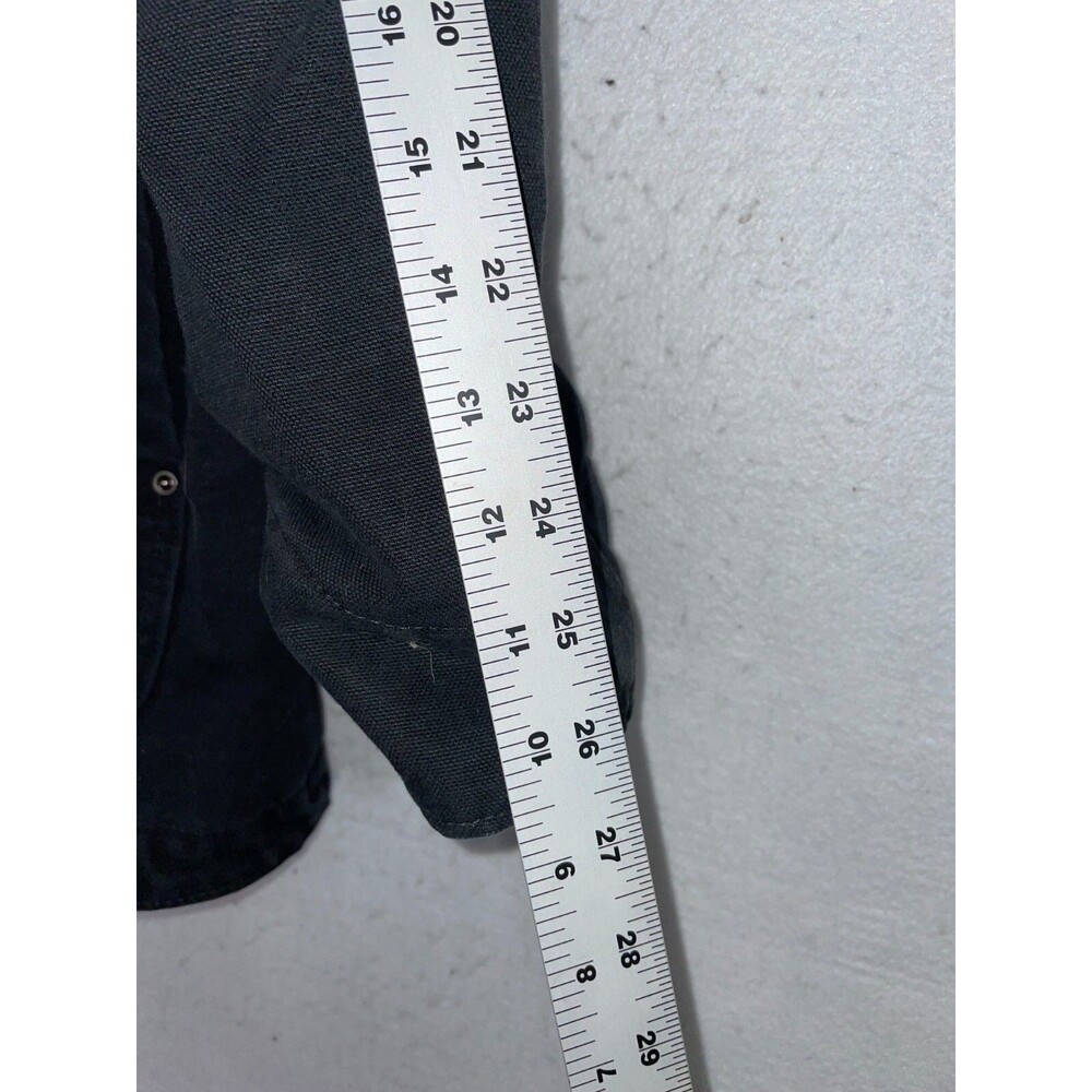 CARHARTT Black Full Swing Duck Canvas Chore Jacket Wool Collar Men’s XXL Winter - Picture 4 of 7